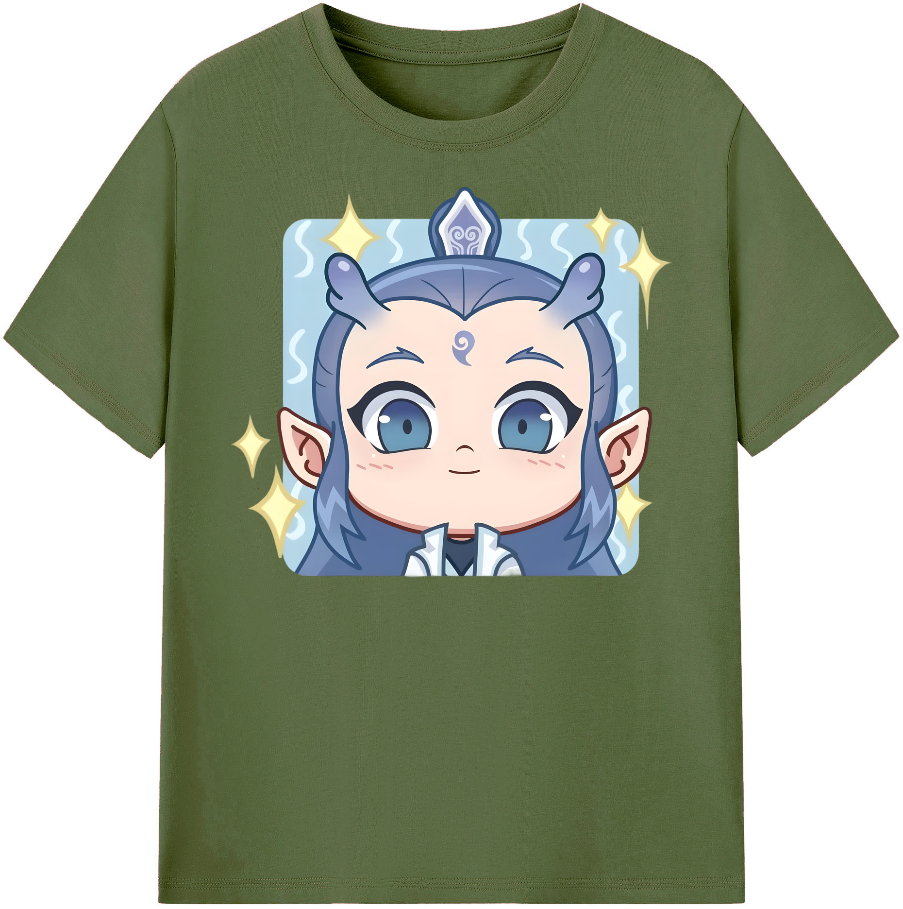 （画像用） Ne Zha 2 ナタ 魔童の大暴れ 綿100％半袖Tシャツ（フロントプリント）